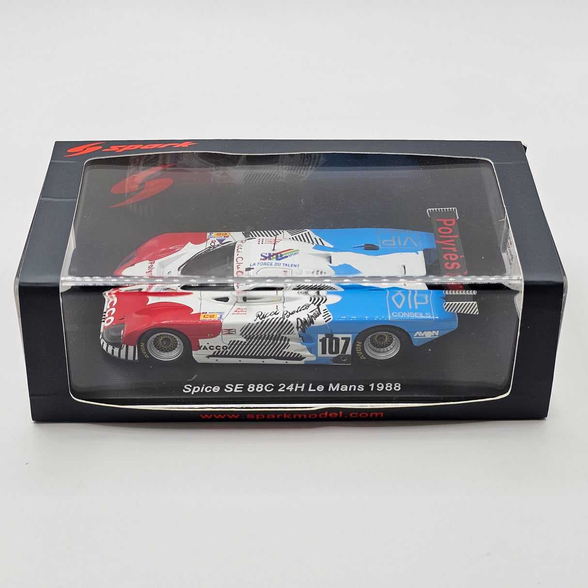 Spark Spice SE88C #107 Chamberlain Engineering 24Hrs Le Mans 1988 1/43 Scale