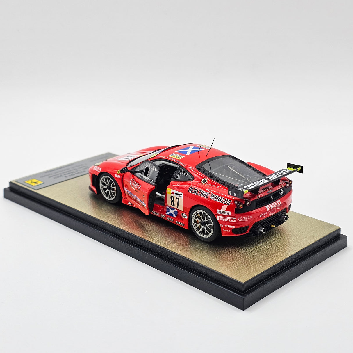 BBR Ferrari F430 GT2 #87 Scuderia Ecosse 24Hrs Le Mans 2007 1/43 Scale