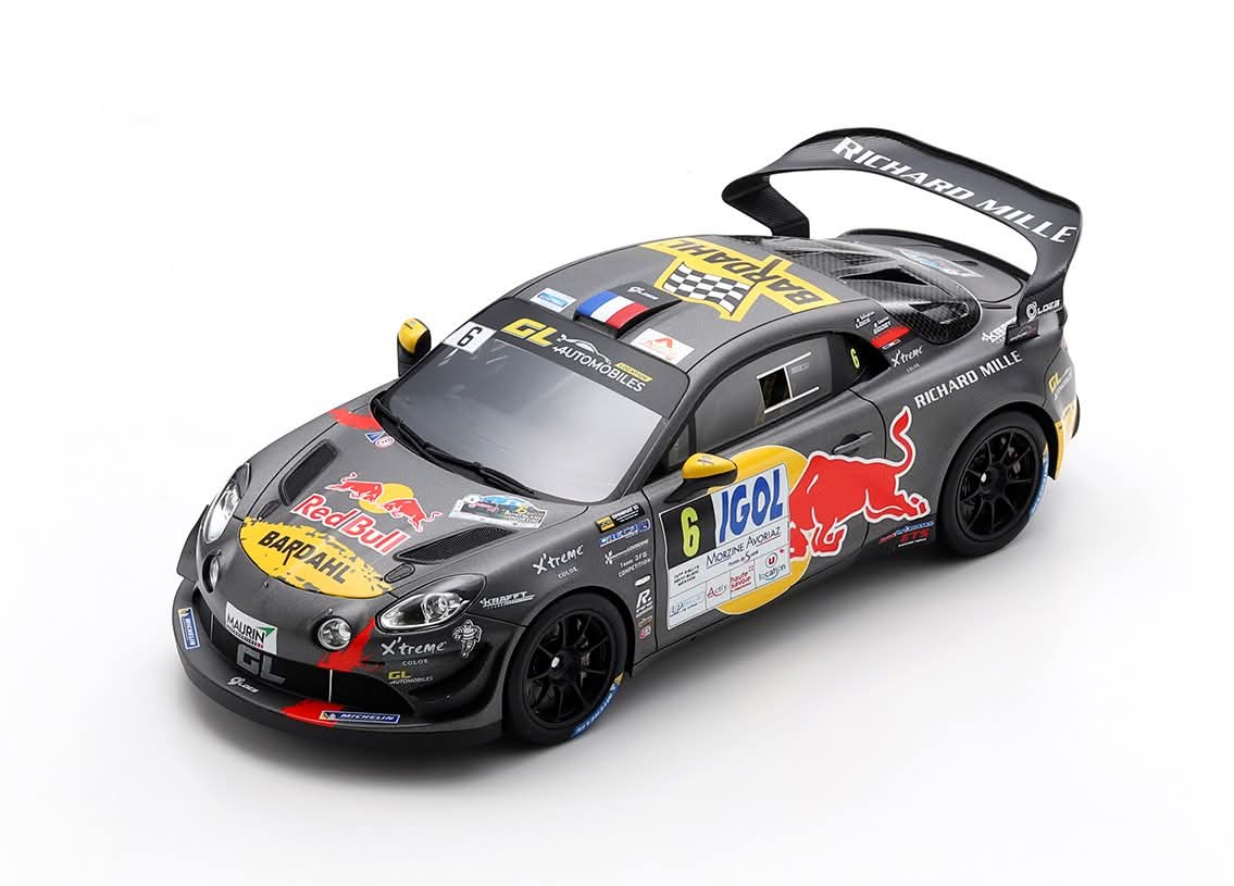 Spark Alpine A110 GT+ Rallye du Mont Blanc 2024 Winner Sébastien Loeb 1/18 Scale