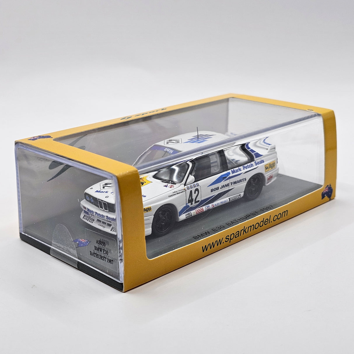 Spark BMW M3 #42 BMW Motorsport / CiBiEmme Bathurst 1000 1987 1/43 Scale AS030