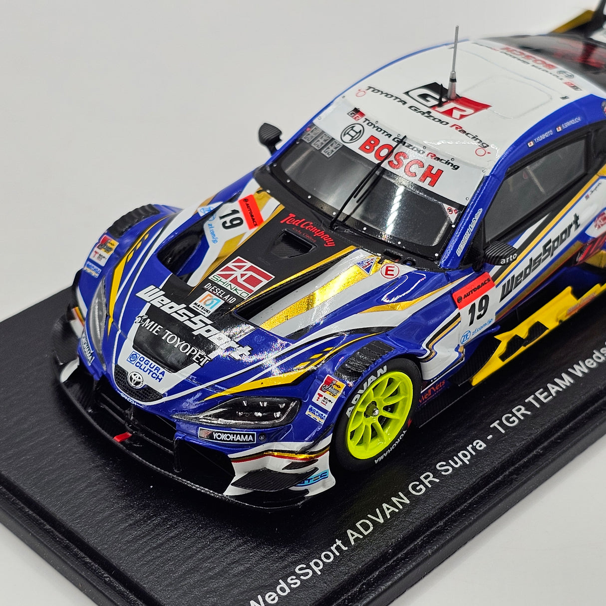 Spark Toyota GR Supra GT500 #19 WedsSport Bandoh Super GT 2022 1/43 Scale