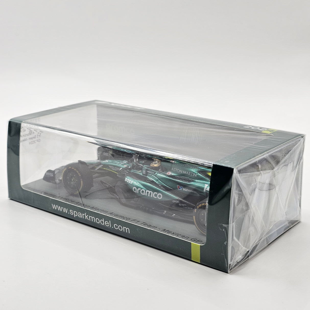Spark Aston Martin AMR24 #14 Fernando Alonso Mexican F1 GP 2024 1/43 Scale S9553