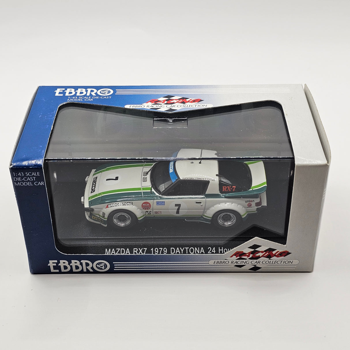 EBBRO Mazda RX-7 Savanna #7 Mazda Technical Daytona 24Hrs 1979 GTU Class Winner 1/43 Scale