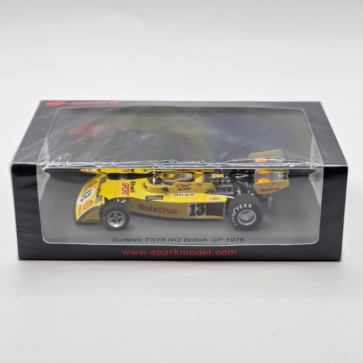 Spark Surtees TS16 #13 Divina Galica British F1 GP 1976 1/43 Scale S9661