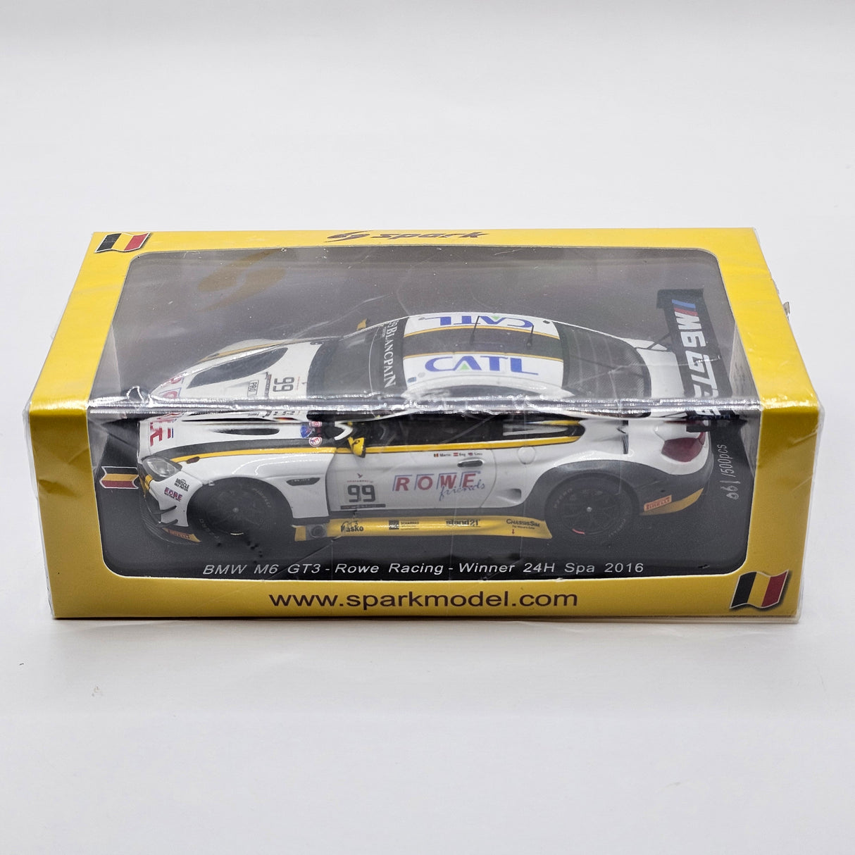 Spark BMW M6 GT3 #99 ROWE Racing Winner 24Hrs Spa 2016 1/43 Scale SB175