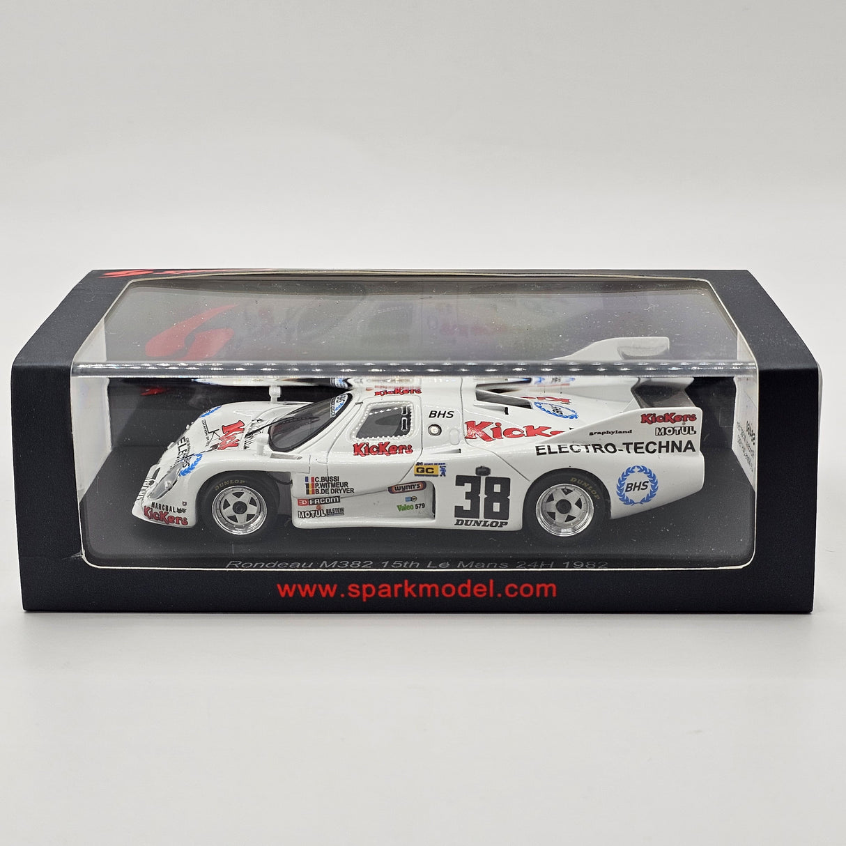 Spark Rondeau M382 #38 C. Bussi 24 Hours of Le Mans 1982 1/43 Scale S8460