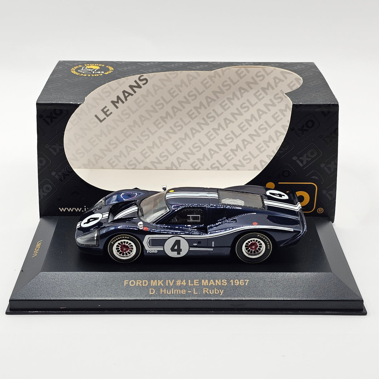 IXO Ford Mark IV #4 Ford Motor Company Holman Moody Le Mans 1967 1/43 Scale