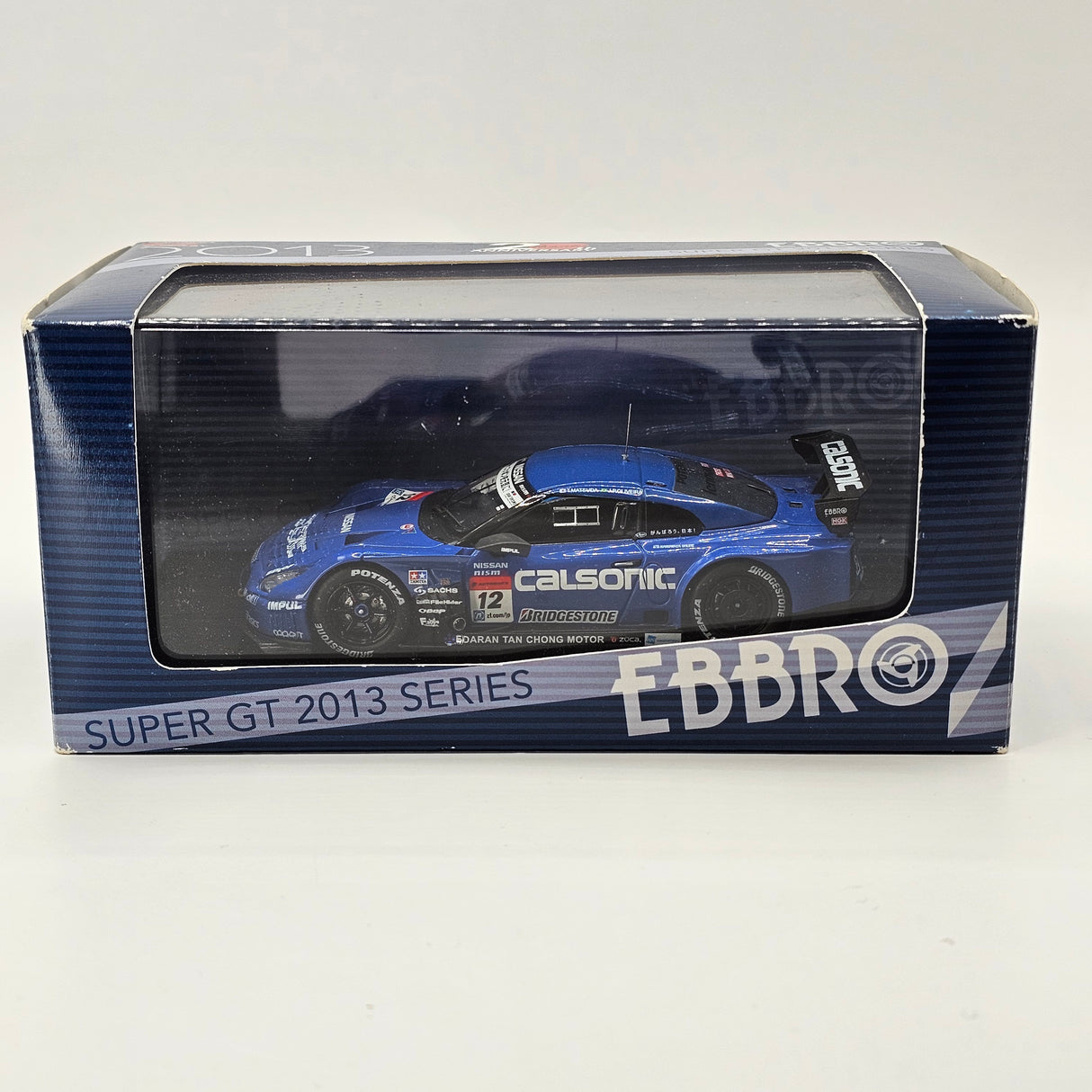 EBBRO Nissan GT-R #12 Calsonic Team Impul Super GT GT500 2013 1/43 Scale