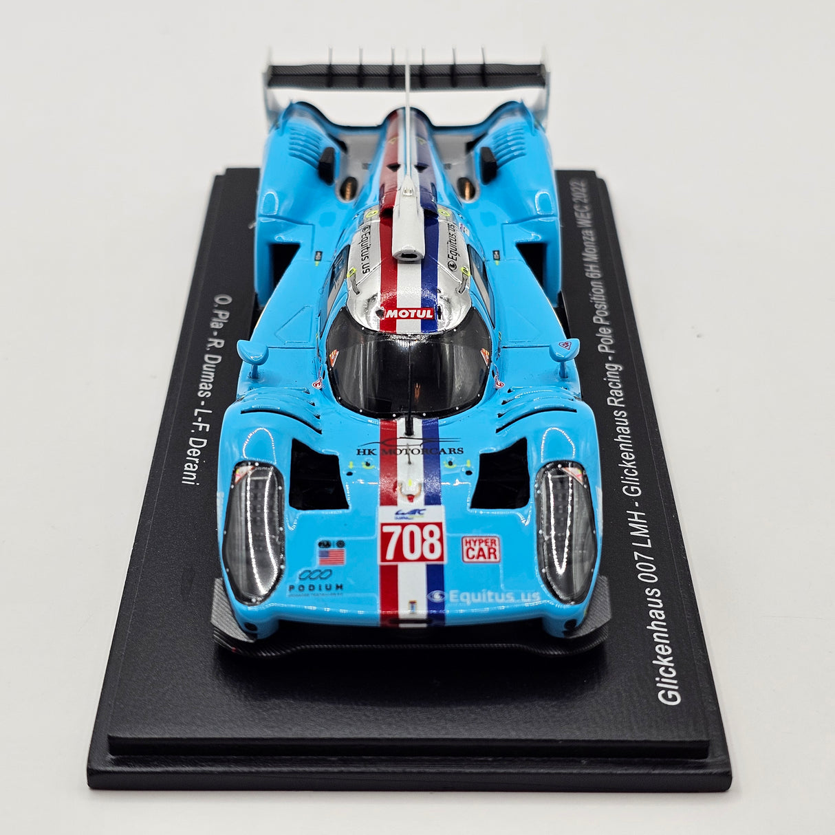 Spark Glickenhaus 007 LMH #708 Glickenhaus Racing 6Hrs Monza 2022 1/43 Scale