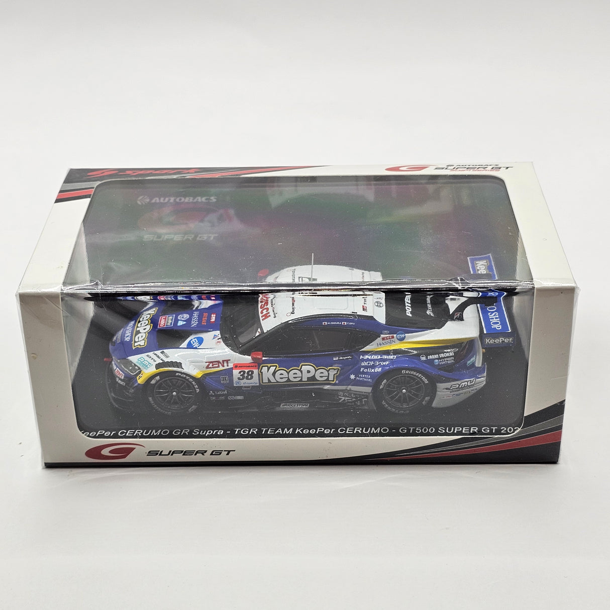 Spark Toyota GR Supra #38 KeePer Cerumo Super GT GT500 2024 1/43 Scale