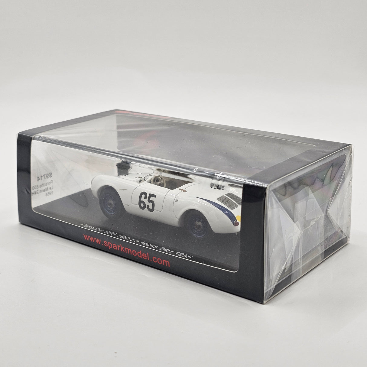 Spark Porsche 550 RS Spyder #65 Gustave Olivier 24Hrs Le Mans 1955 1/43 Scale S9714