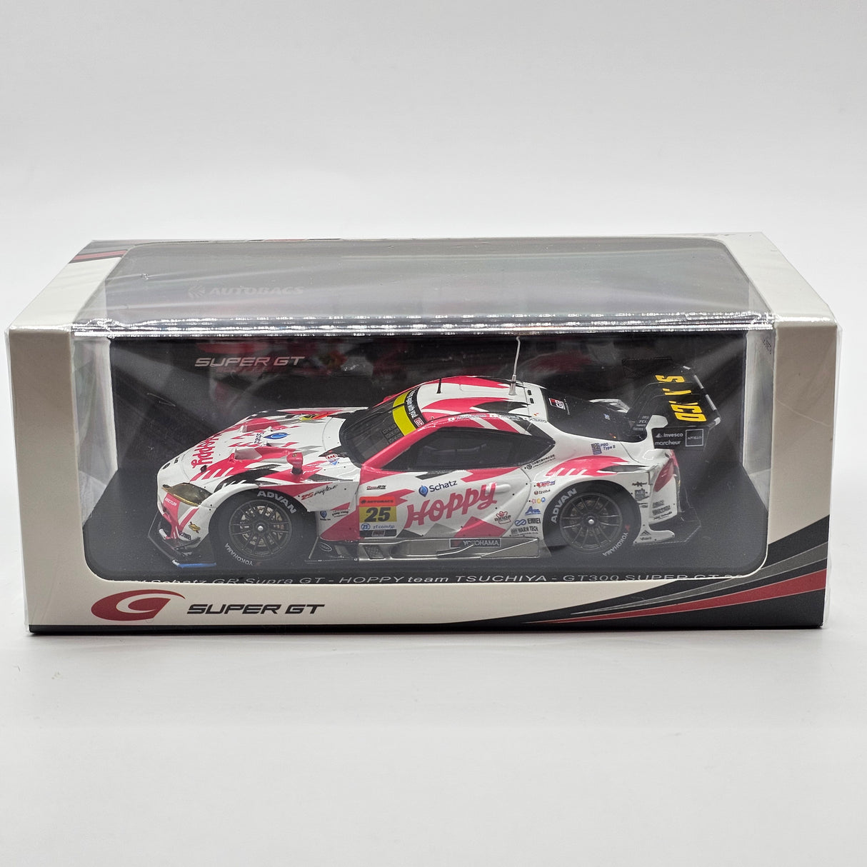 Spark Toyota GR Supra #25 Hoppy Team Tsuchiya Super GT GT300 2024 1/43 Scale