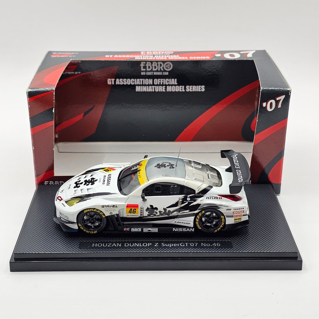 EBBRO Nissan Z #46 MOLA Houzan Dunlop Super GT GT300 2007 1/43 Scale
