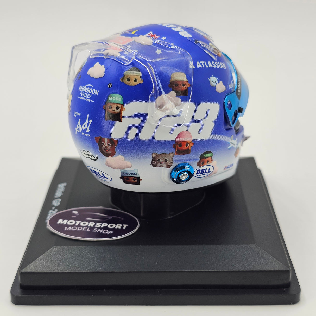 Spark Alexander Albon Williams Racing British F1 GP 2025 Helmet 1/5 Scale