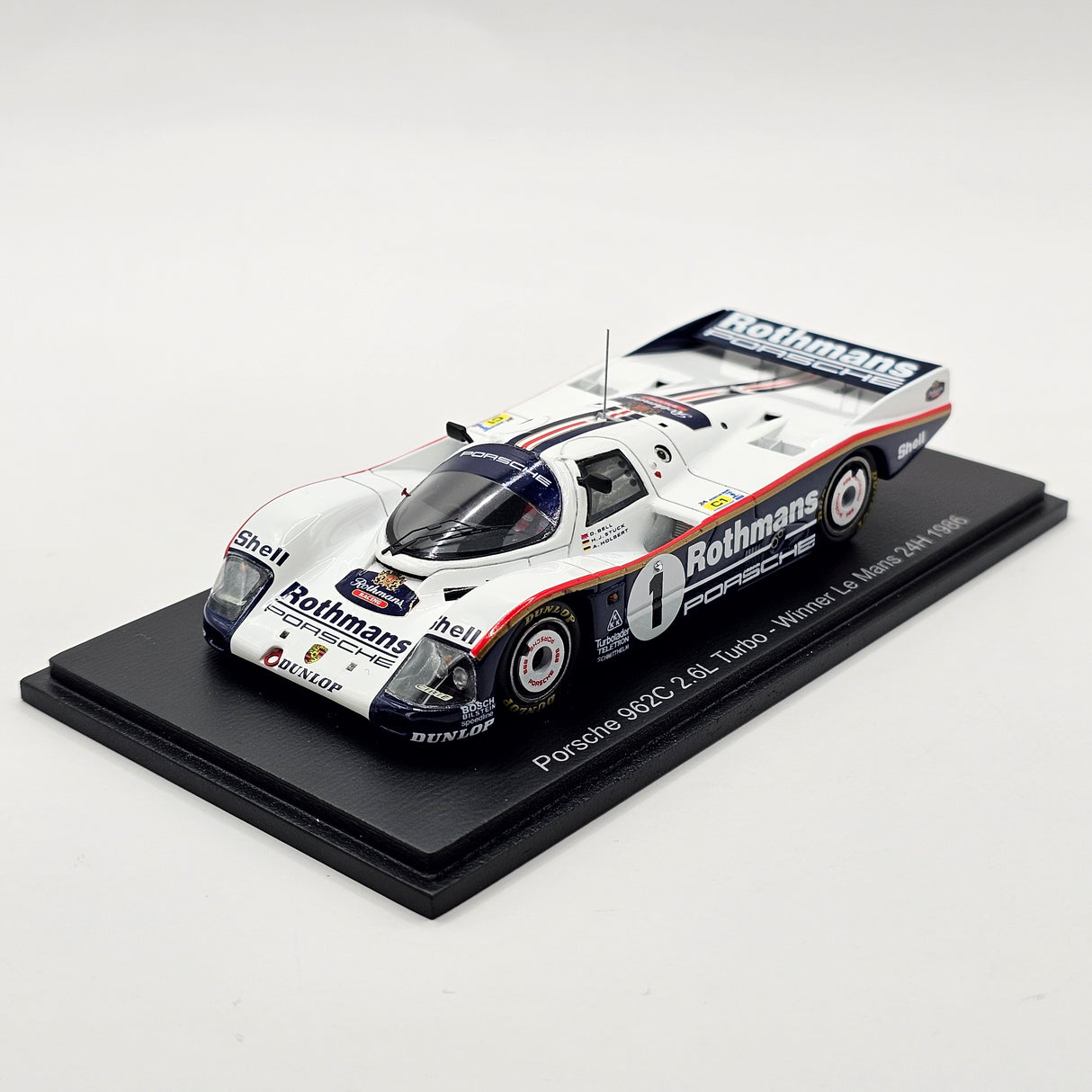 Spark Porsche 962C #1 Rothmans Porsche 24Hrs Le Mans 1986 Winner 1/43 Scale