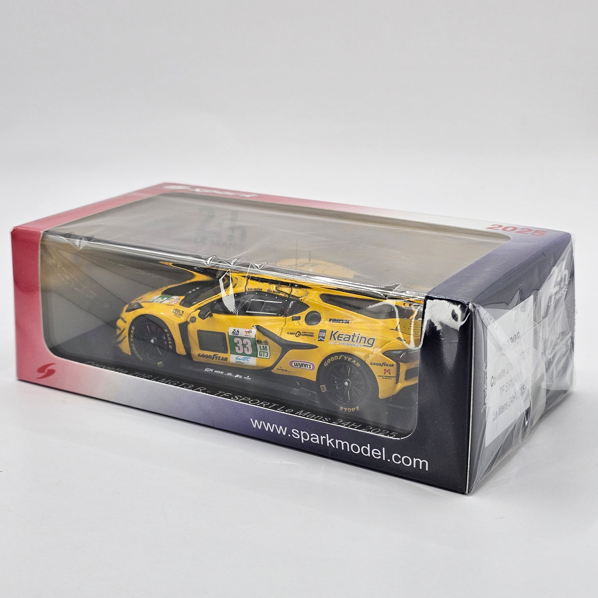 Spark Chevrolet Corvette Z06 LMGT3.R #33 TF Sport 24 Hours of Le Mans 2025 1/43 Scale S9293