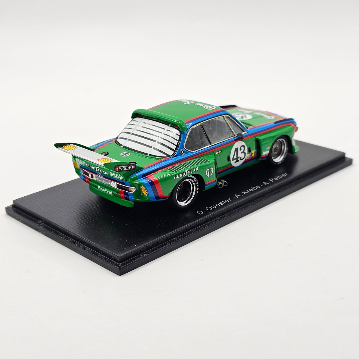 Spark BMW 3.0 CSL #43 Schnitzer Motorsport 24Hrs Le Mans 1976 1/43 Scale S1570