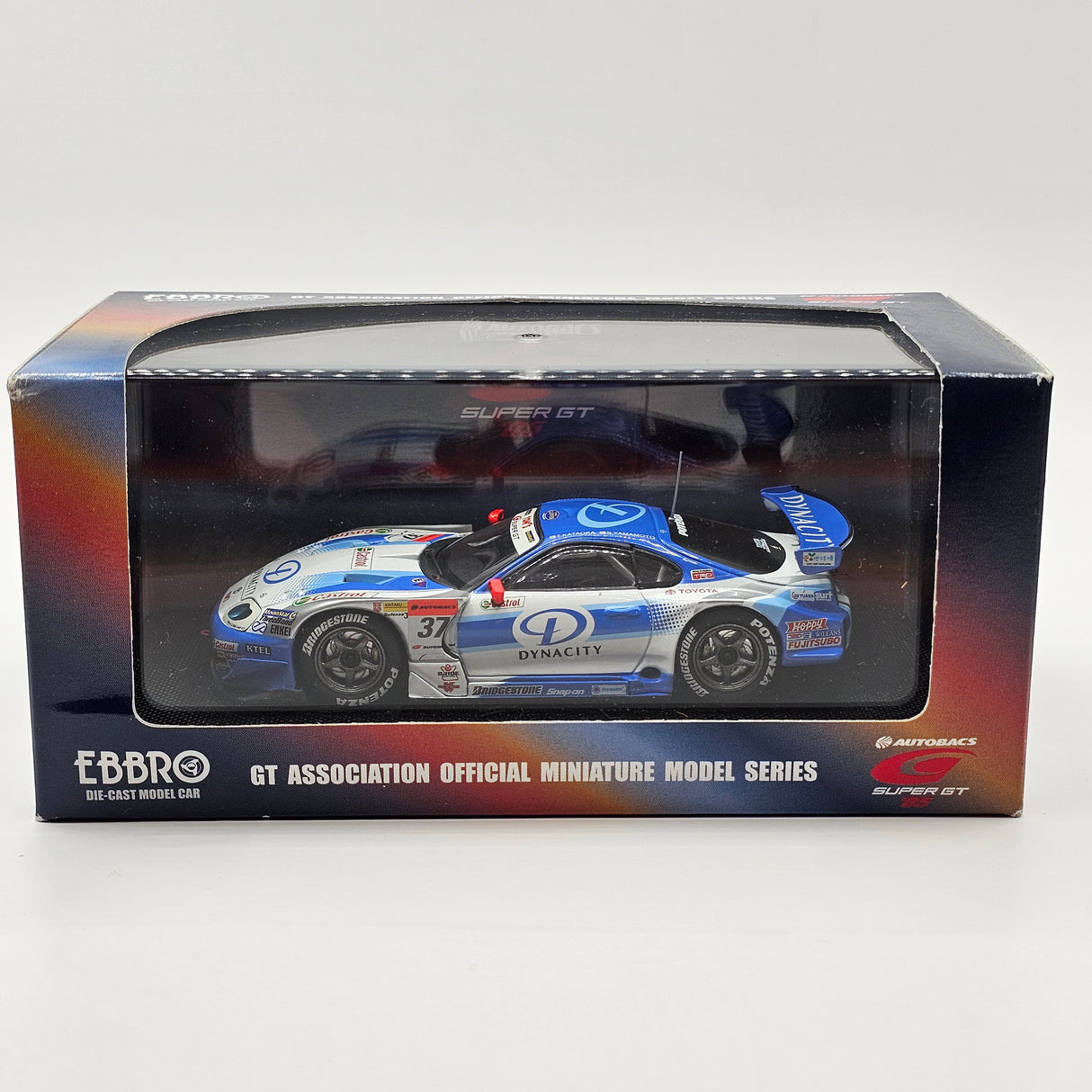 EBBRO Toyota Supra #37 Dynacity Tom's Super GT GT500 2005 1/43 Scale