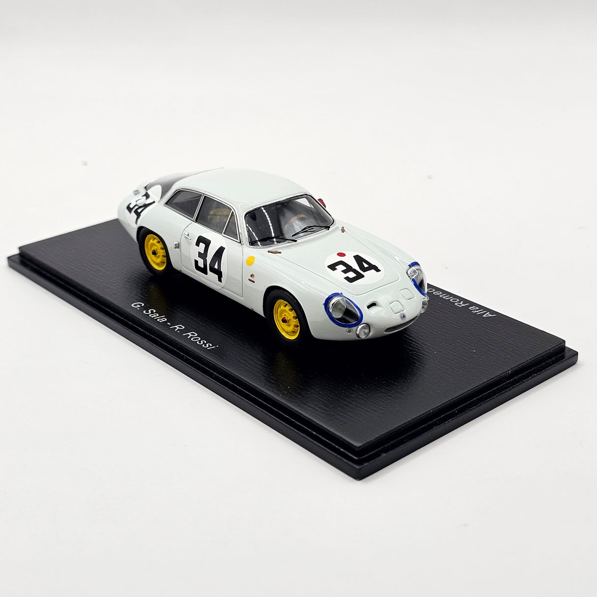 Spark Alfa Romeo Giulietta SZ #34 Scuderia Sant Ambroeus 24Hrs Le Mans 1963 1/43 Scale