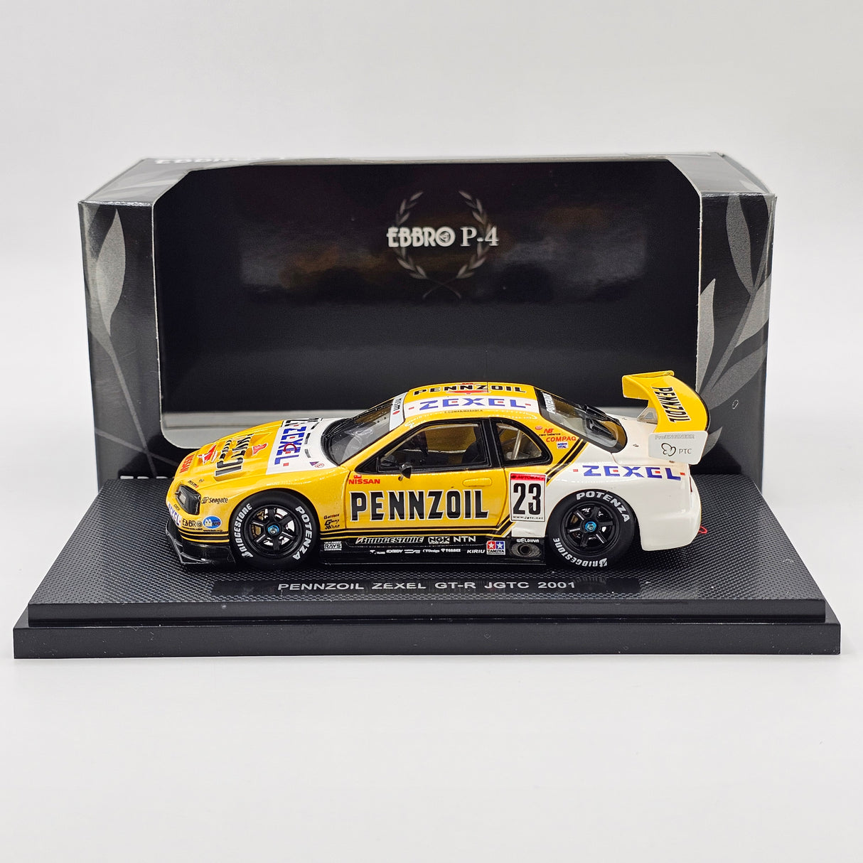 EBBRO P4 Nissan Skyline R34 GT-R #23 Pennzoil Zexel JGTC GT500 2001 1/43 Scale
