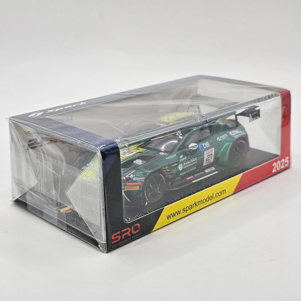 Spark Aston Martin Vantage AMR GT3 EVO #21 Comtoyou Racing 24Hrs Spa 2025 1/43 Scale