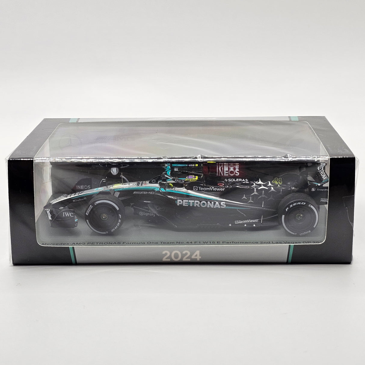 Spark Mercedes-AMG F1 W15 #44 Lewis Hamilton 2nd Las Vegas F1 GP 2024 1/43 Scale