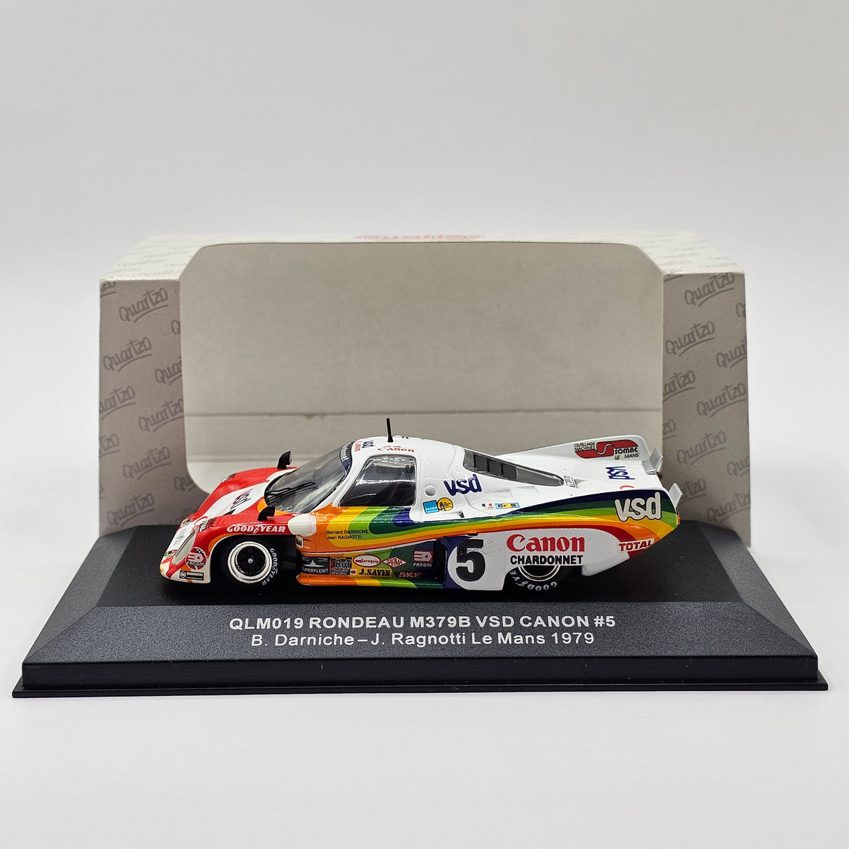 Quartzo Rondeau M379B #5 VSD Canon 24Hrs Le Mans 1979 Gr6 Winner 1/43 Scale QLM019