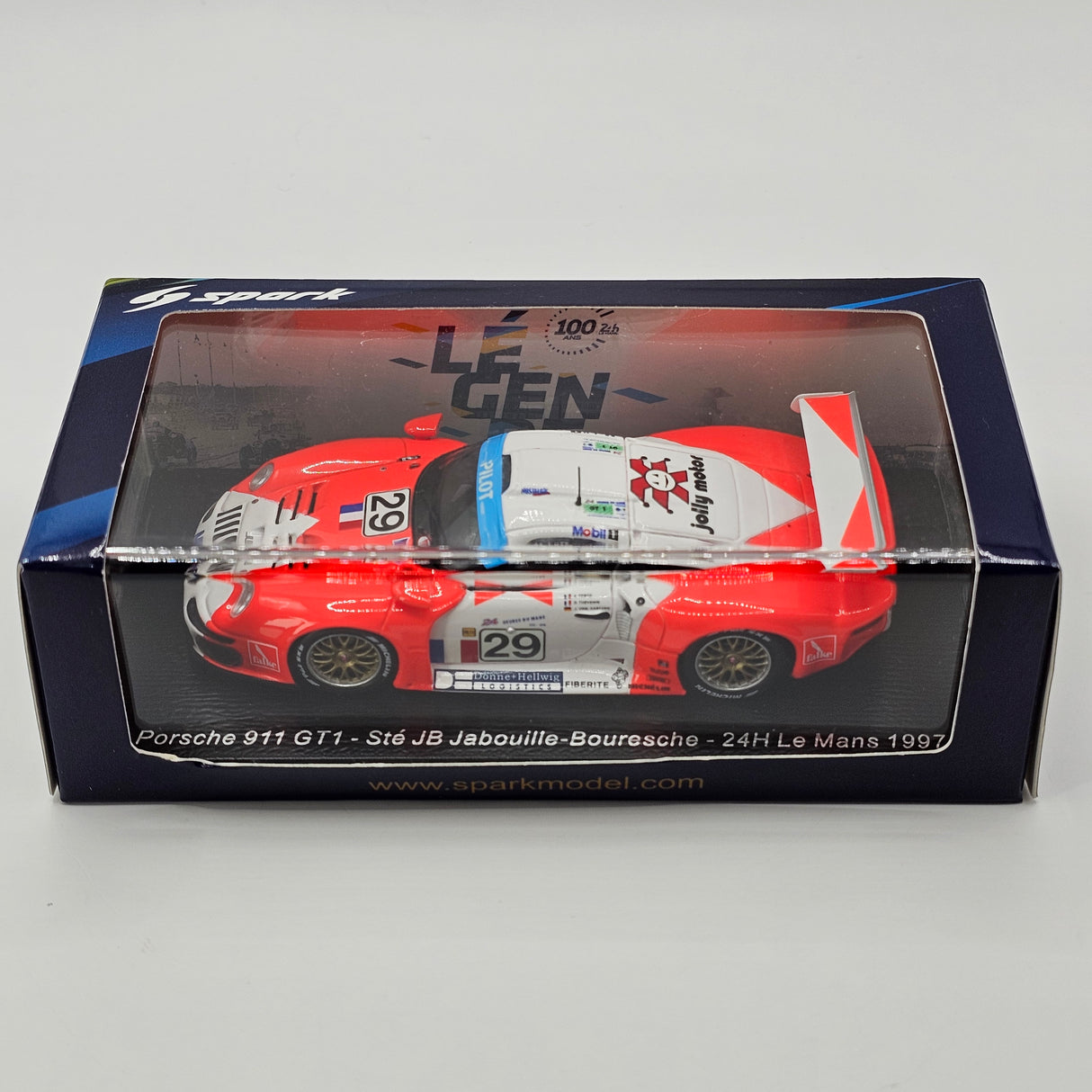 Spark Porsche 911 GT1 #29 JB Racing 24Hrs Le Mans 1997 1/43 Scale S5606