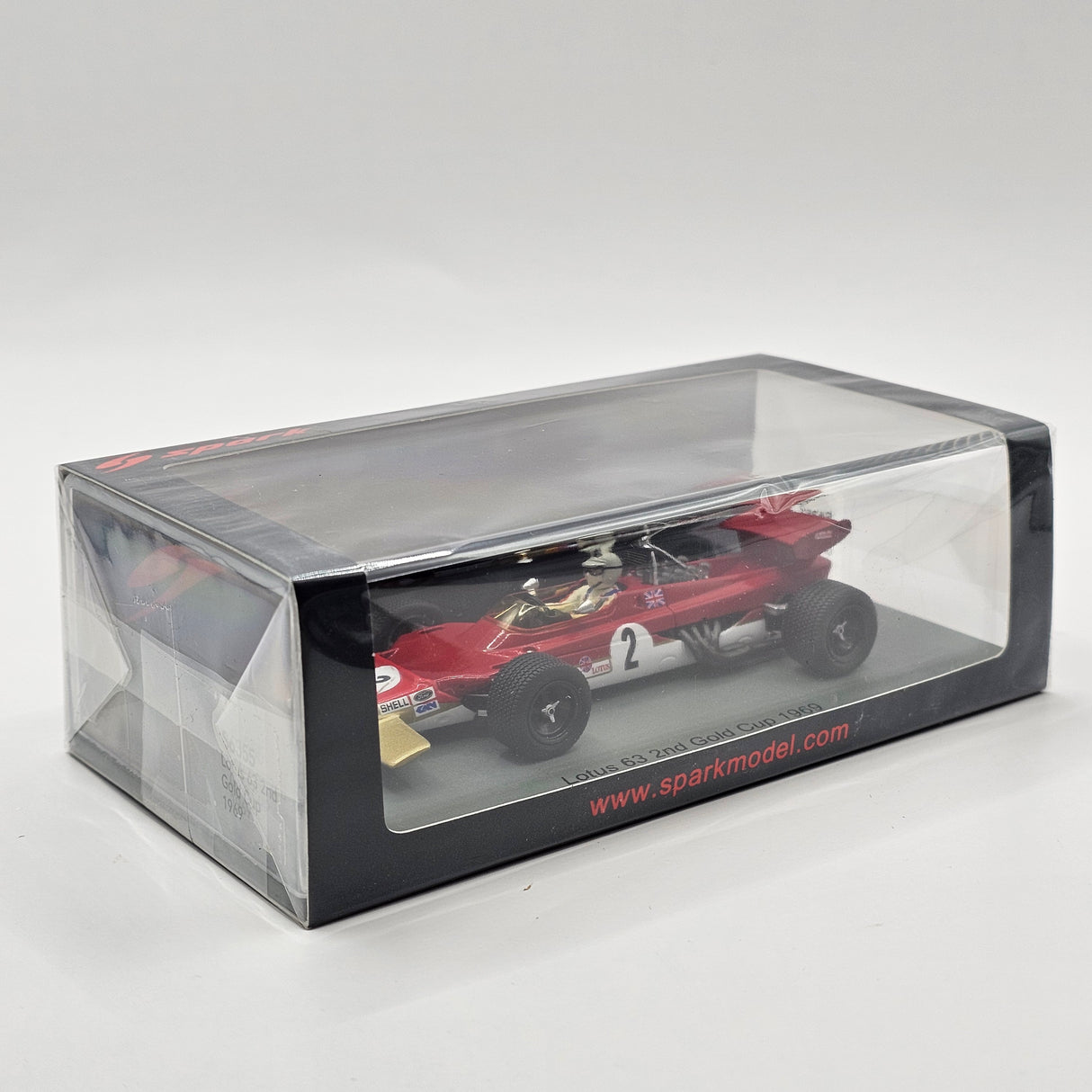 Spark Lotus 63 #2 Jochen Rindt 2nd Gold Cup 1969 1/43 Scale S6355
