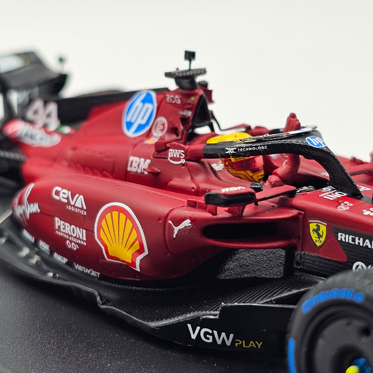 Looksmart Ferrari SF-23 #44 Lewis Hamilton 2025 Fiorano Test 1/43 Scale LSF1073