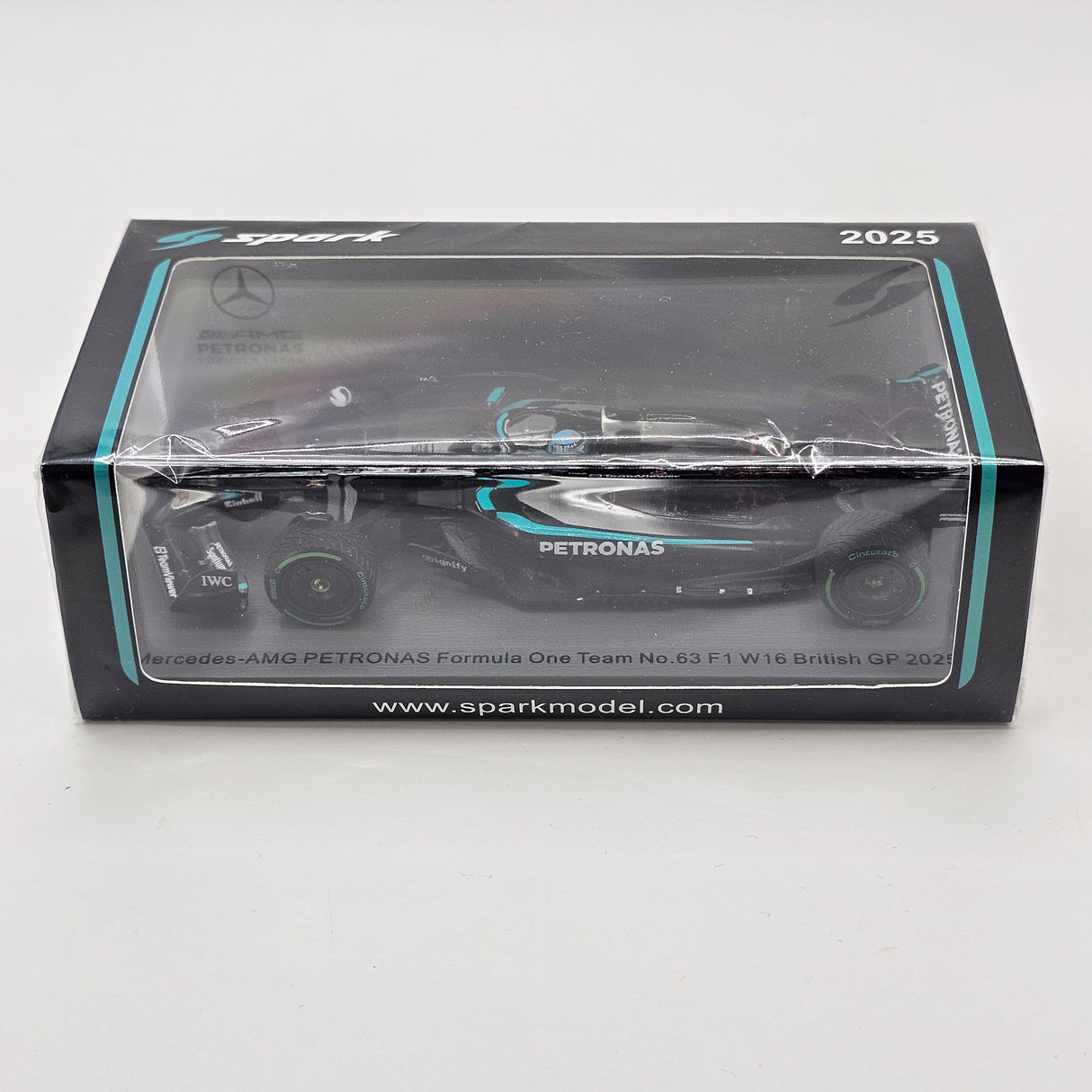 Spark Mercedes W16 #63 George Russell British F1 GP 2025 1/43 Scale S9598