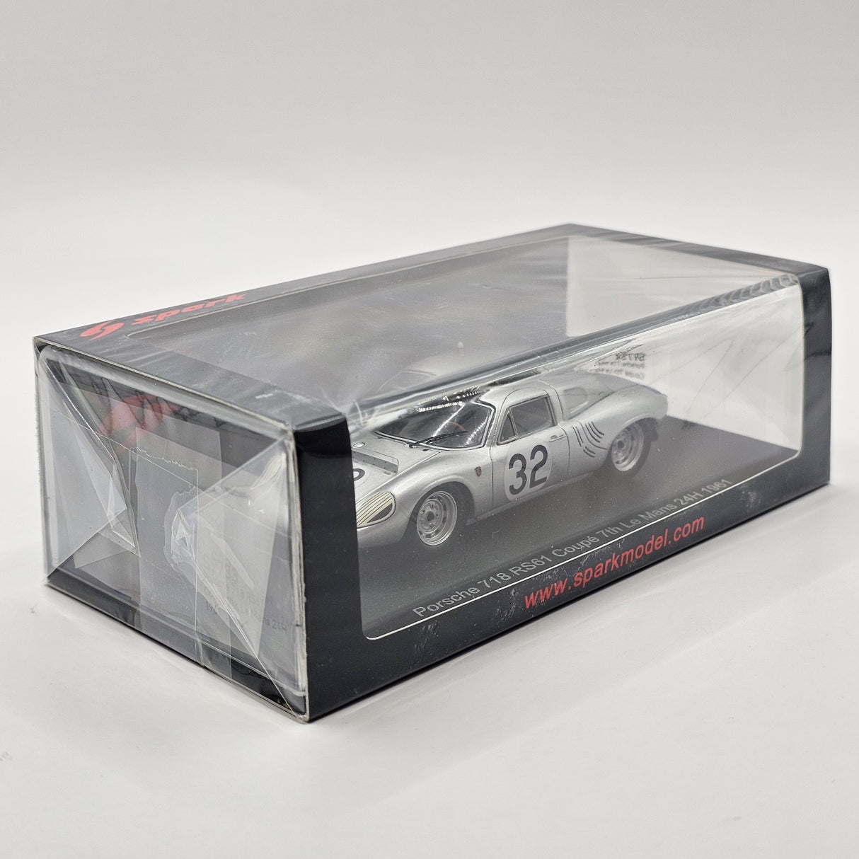 Spark Porsche 718 RS61 Coupé #32 Porsche KG 7th Le Mans 24H 1961 1/43 Scale