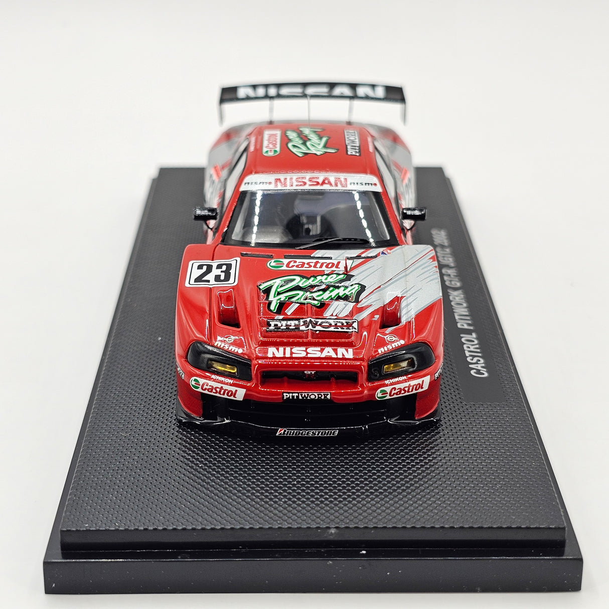 EBBRO P4 Nissan Skyline R34 GT-R #23 Castrol Pitwork JGTC GT500 2002 1/43 Scale