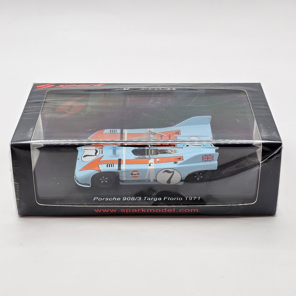 Spark Porsche 908/3 #7 John Wyer Automotive Targa Florio 1971 1/43 Scale S2330