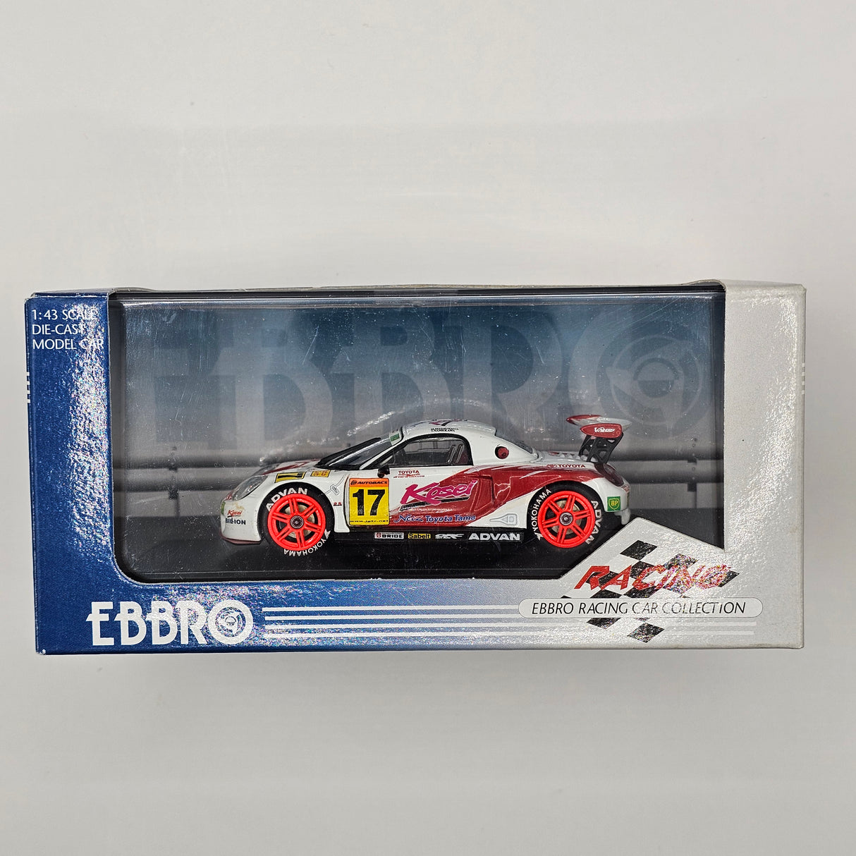 EBBRO Toyota MR-S #17 Kosei TOM'S Spirit JGTC GT300 2002 1/43 Scale
