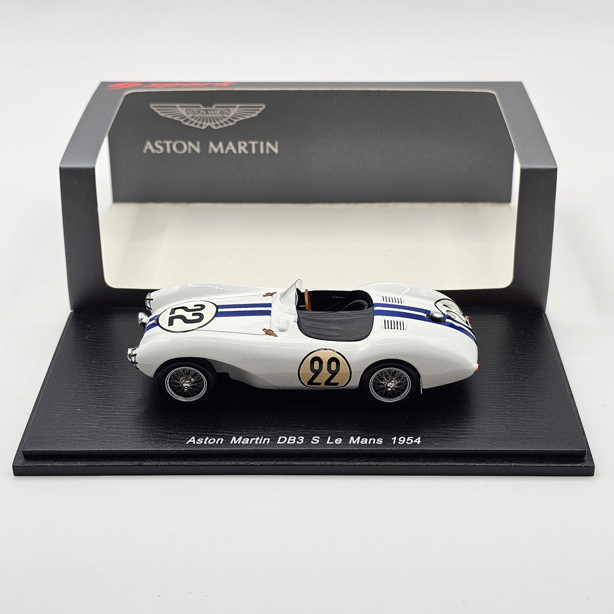 Spark Aston Martin DB3 S #22 Aston Martin C. Shelby Le Mans 1954 1/43 Scale
