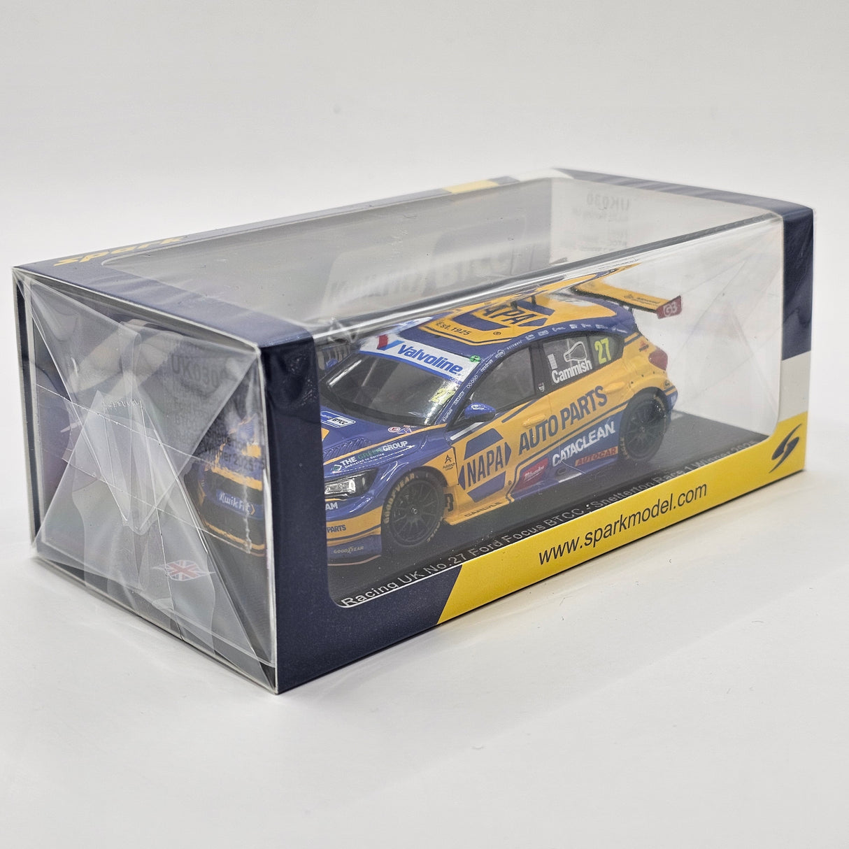 Spark Ford Focus #27 Dan Cammish BTCC 2025 Snetterton Race 1 Winner 1/43 Scale UK030