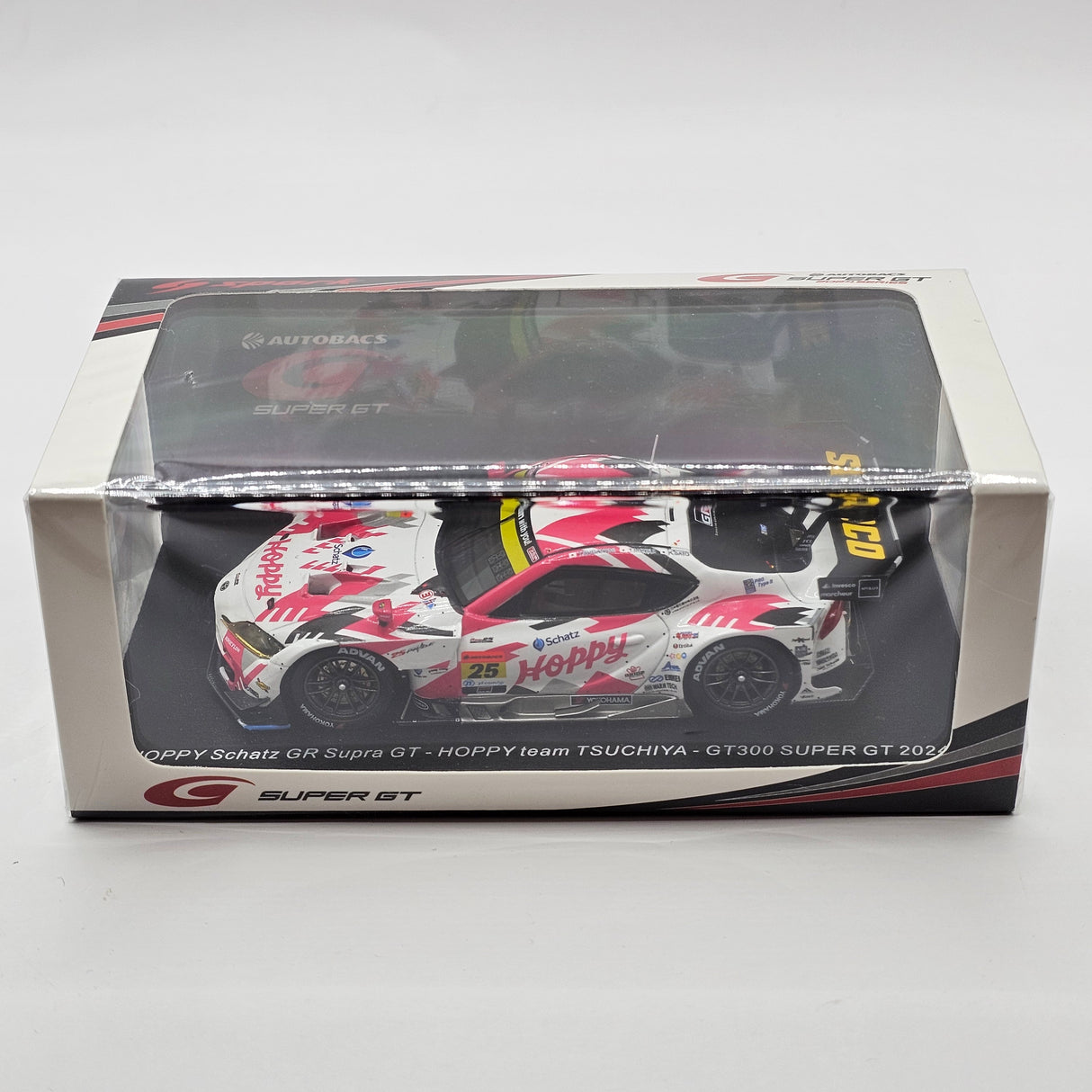 Spark Toyota GR Supra #25 Hoppy Team Tsuchiya Super GT GT300 2024 1/43 Scale