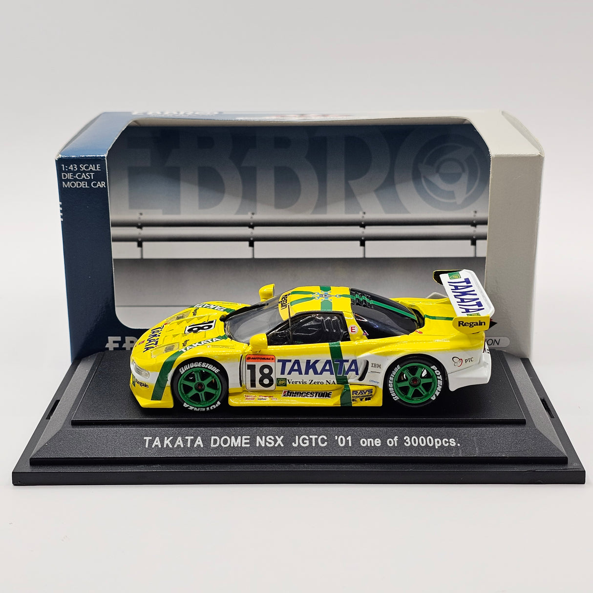 EBBRO Honda NSX #18 Mugen x Dome Project JGTC GT500 2001 1/43 Scale
