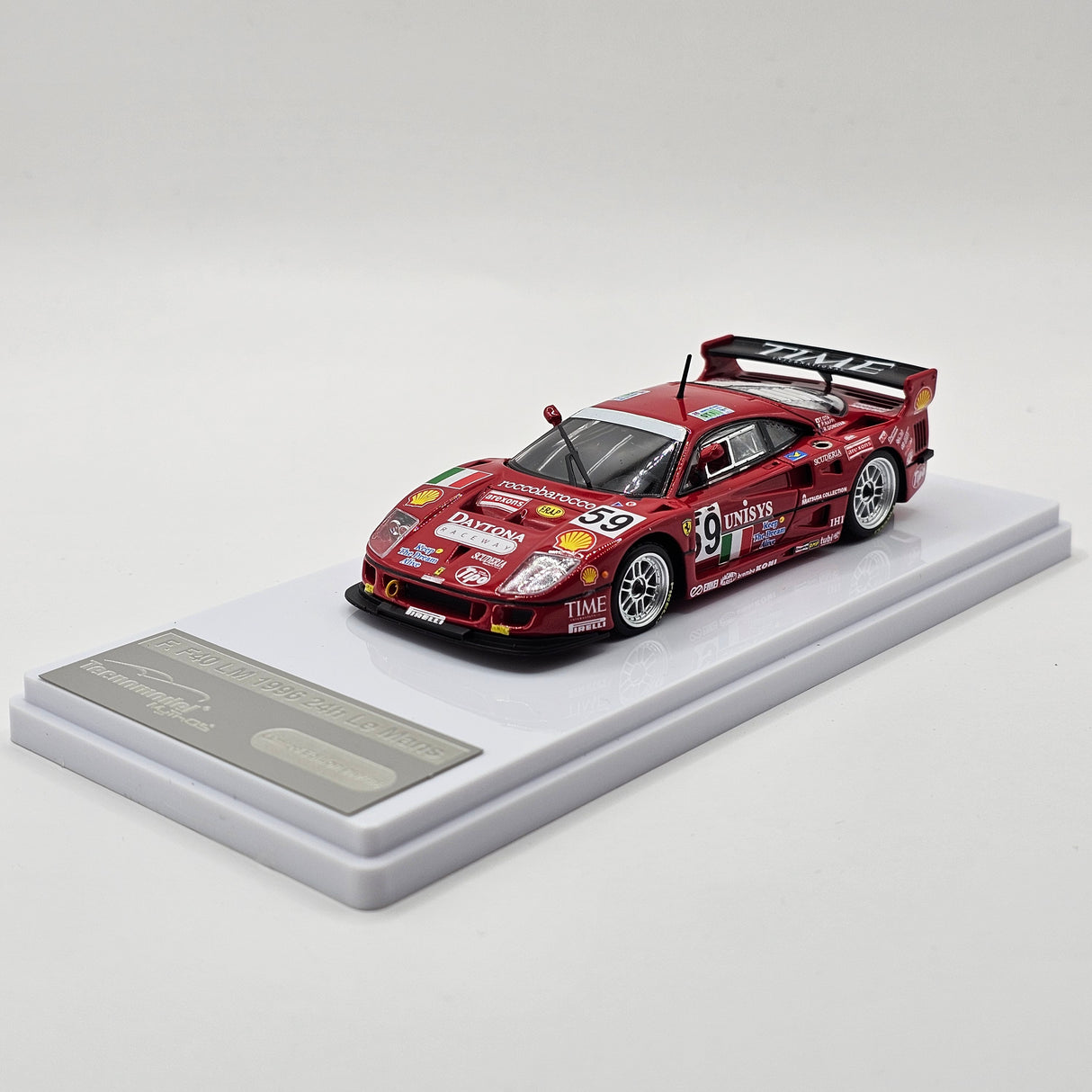 Tecnomodel Ferrari F40 GTE #59 Ennea Ferrari Club Italia 24Hrs Le Mans 1996 1/43 Scale