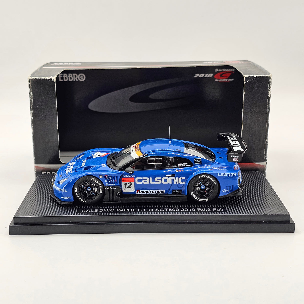 EBBRO Nissan GT-R #12 Calsonic Impul Super GT GT500 Rd.3 Fuji 2010 1/43 Scale