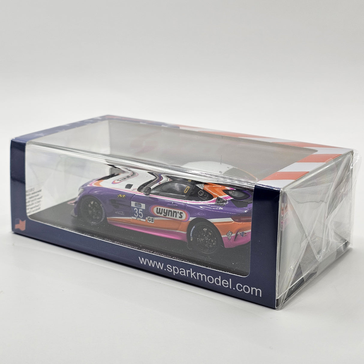 Spark Mercedes AMG GT4 #35 Riley Motorsports Pilot Challenge Winner 2019 1/43 Scale