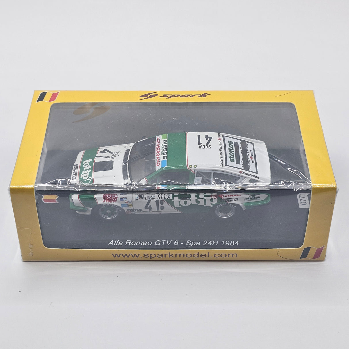 Spark Alfa Romeo Alfetta GTV/6 #41 Biesse Racing Team 24Hrs Spa 1984 1/43 Scale