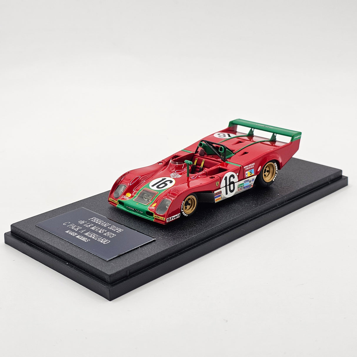 Marsh Models Ferrari 312PB-73 #16 SpA Ferrari SEFAC 2nd 24Hrs Le Mans 1973 1/43 Scale