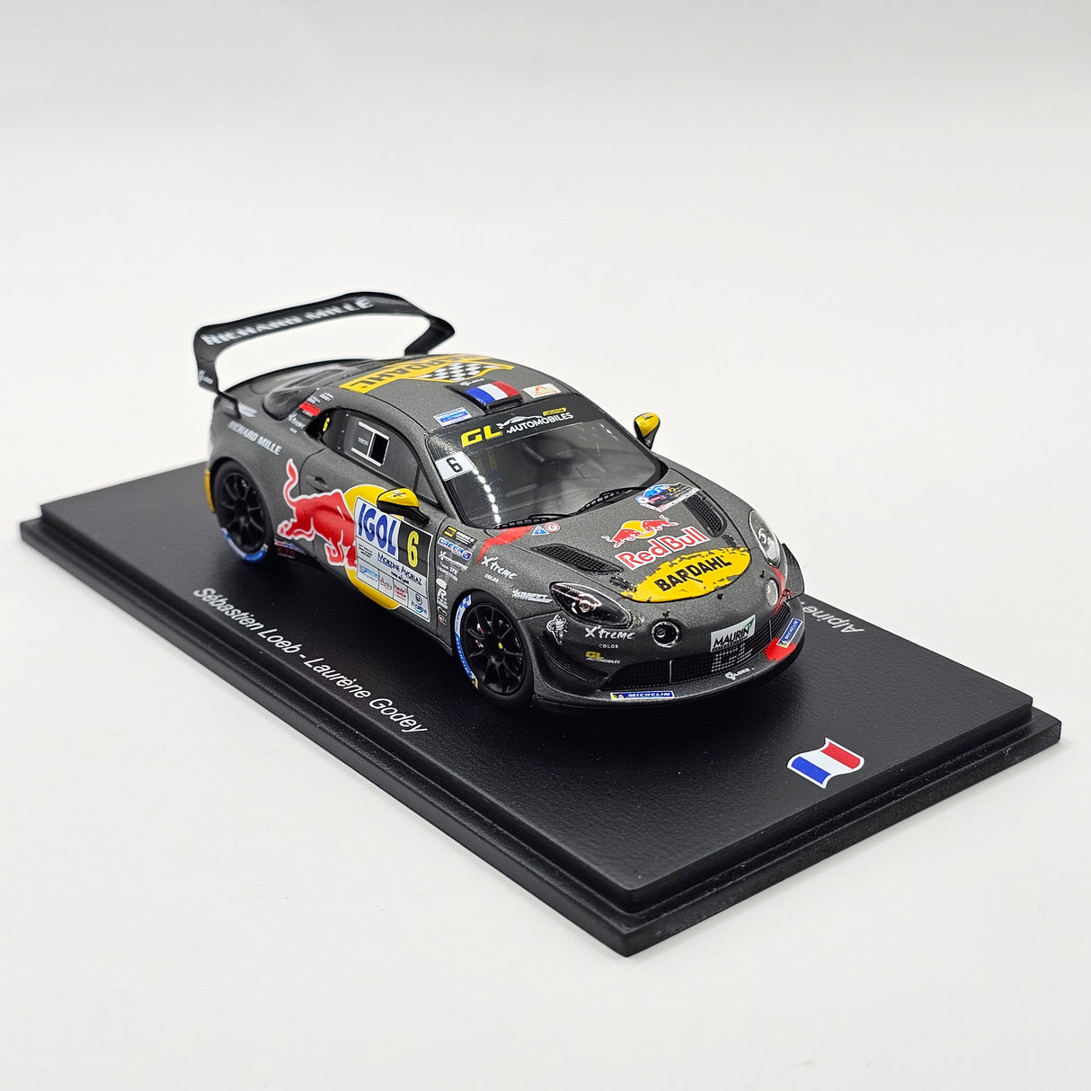 Spark Alpine A110 GT+ Rallye du Mont Blanc 2024 Winner Sébastien Loeb 1/43 Scale