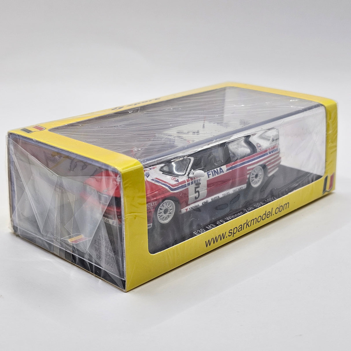 Spark BMW M3 E30 #5 BMW Fina Bastos 24Hrs Spa 1992 Winner 1/43 Scale