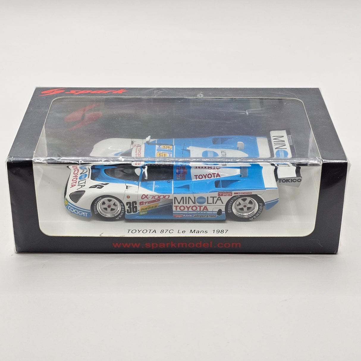 Spark Toyota 87C #36 Toyota Team TOM's 24Hrs Le Mans 1987 1/43 Scale