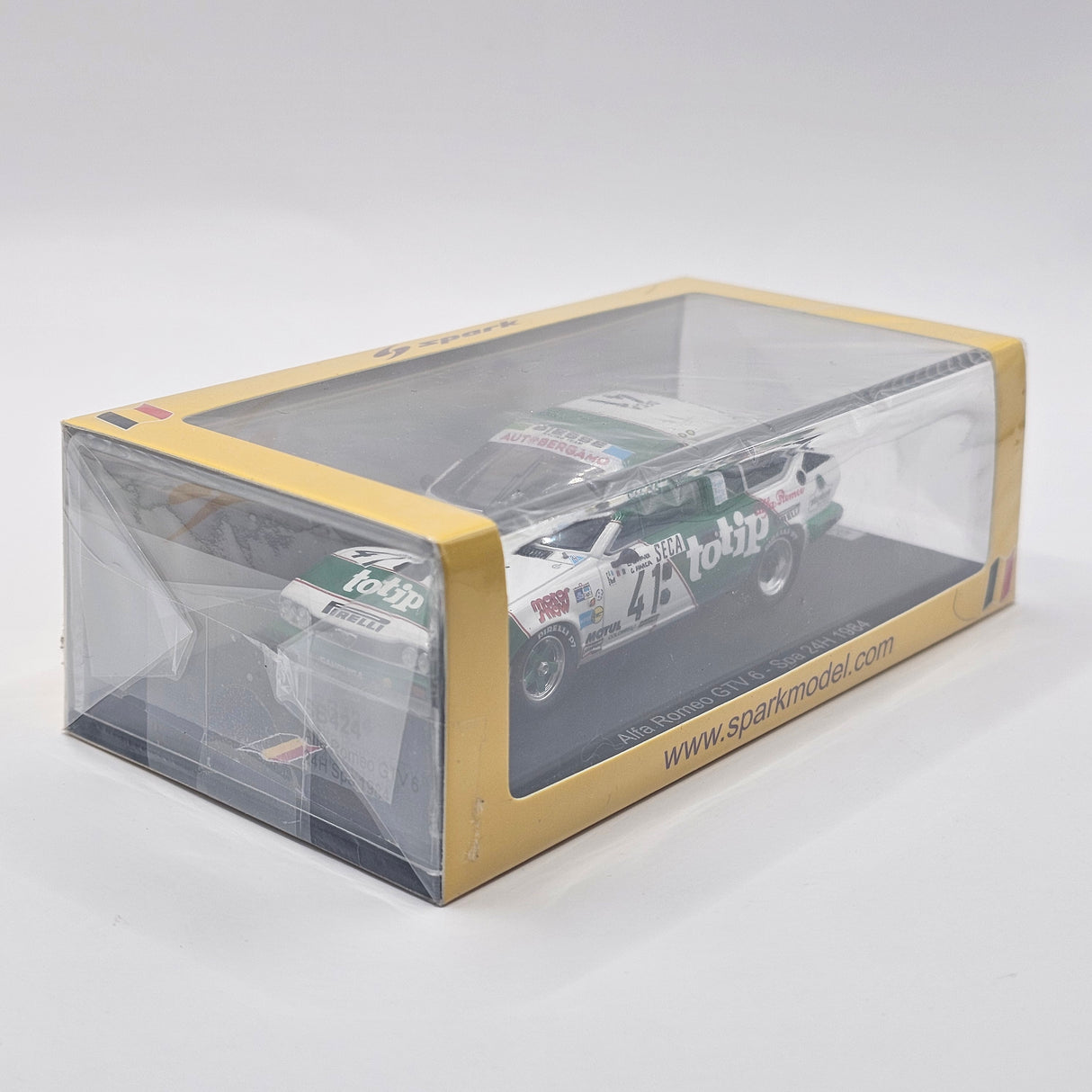 Spark Alfa Romeo Alfetta GTV/6 #41 Biesse Racing Team 24Hrs Spa 1984 1/43 Scale