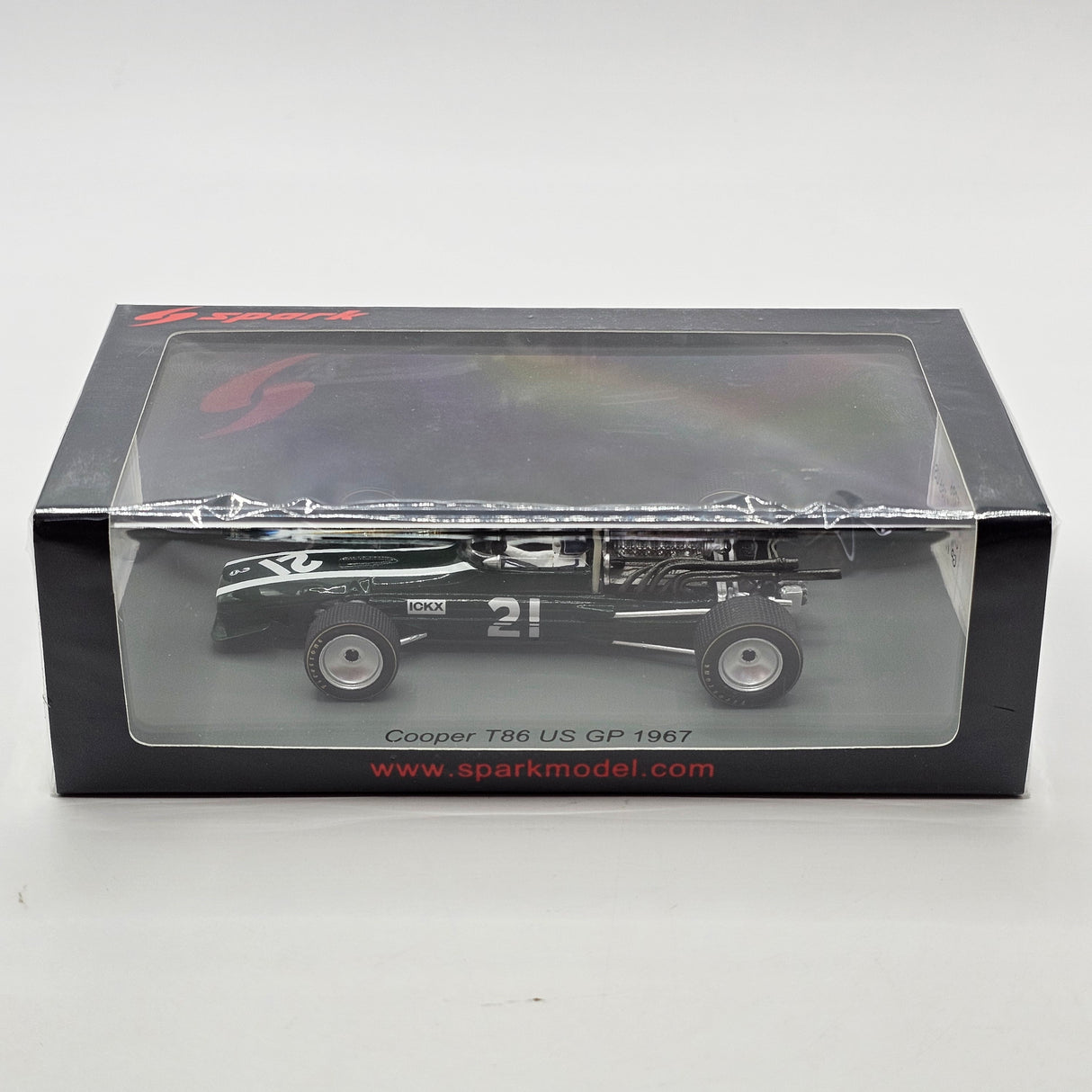 Spark Cooper T86 #21 Jacky Ickx USA GP Formula 1 1967 1/43 Scale S5296