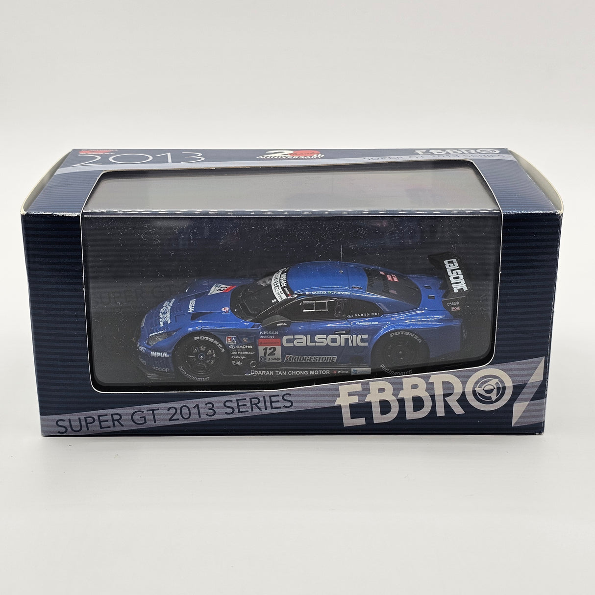 EBBRO Nissan GT-R #12 Calsonic Team Impul Super GT GT500 2013 1/43 Scale